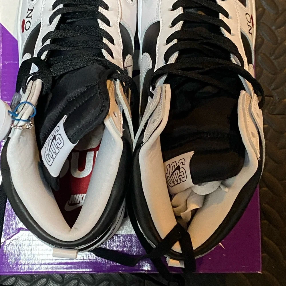Supreme x Nike Dunk High Sz 9.5 - Picture 3 of 6